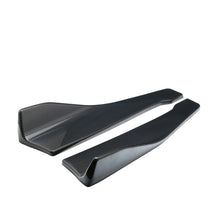 Carbon Fiber Style Car Rear Side Skirts Lip Splitter Winglet Diffuser Extension