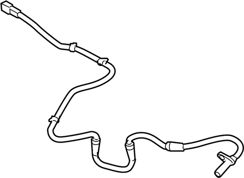 Nissan/INFINITI 47900-4BA0A Abs Wheel Speed Sensor (Rear).