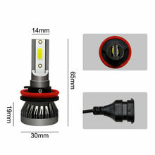 H11 H16 H8 LED Fog Light Bulbs White 6000K 8000LM COB Conversion Kit Play N Play