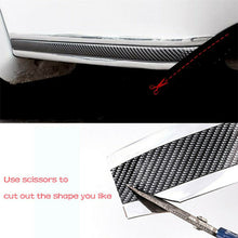 Universal Car Door Sill Scuff Plate Carbon Fiber Cover Panel Step Sticker Guard
