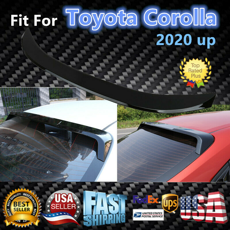 Fit For Toyota Corolla 2020 up 4 Door Sedan Gloss Black Roof Spoiler Wing