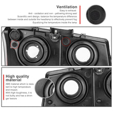 For 2003-2007 Chevy Silverado Headlights+Bumper Parking Light Lamp Black Housing