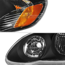 For 2003 2004 2005 2006 2007 2008 Corolla JDM Black Crystal Clear Headlight Lamp