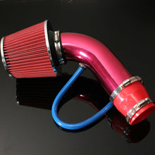 Car Cold Air Intake Filter Alumimum Induction Kit Pipe Hose System Red Accessory
