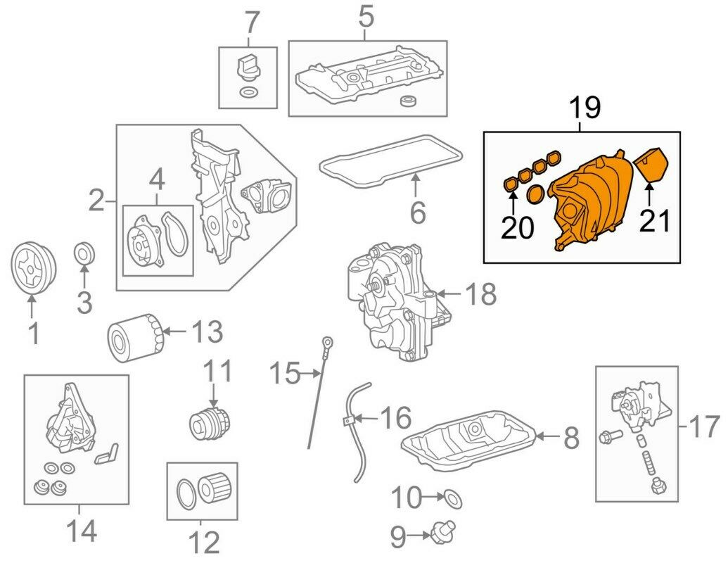 Genuine OEM Engine Intake Manifold for Toyota 171200T080