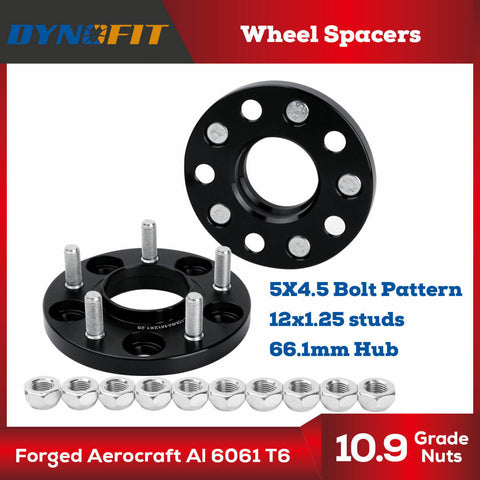 2PC 15MM HubCentric Wheel Spacers 5x114.3 5X4.5'' 66.1 12X1.25 fit 350Z 370Z G37