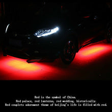 4pcs APP Control RGB Car LED Strip Under Tube Underglow Underbody Neon Light Kit
