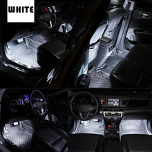 4x 12 LED RGB Car Interior Atmosphere Footwell Strip Lights Floor Decor Lamps