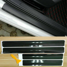 4X Car Accessories Carbon Fiber Door Plate Sill Scuff Cover Anti Scratch Sticker