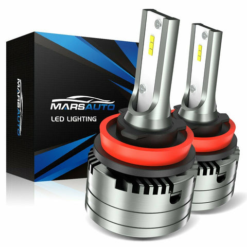 Bright White H11/H8 LED Headlight Bulbs 6000K Low Beam/Fog Light Conversion Kit