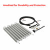 8 Row T-6061 Aluminum Transmission Oil Cooler/Auto Manual Radiator Converter Kit