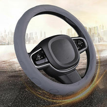 Gray / Grey 15'' 38cm Silicone Car Steering Wheel Cover Grip Non-Slip Breathable