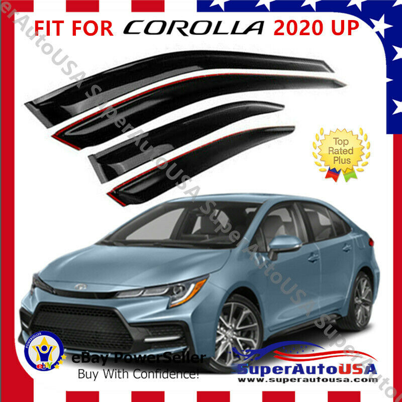 For Corolla standard 4 door 2020 up OEJDM Window Visor Rain Guard Deflectors