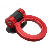 Car Red Ring Track Racing Tow Hook Look Decoration ABS Plastic Universal