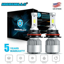 2000W LED Headlight 9007 HB5 Hi/Lo Bulbs 6500K for Ford F-150 92-98 Ranger 93-11