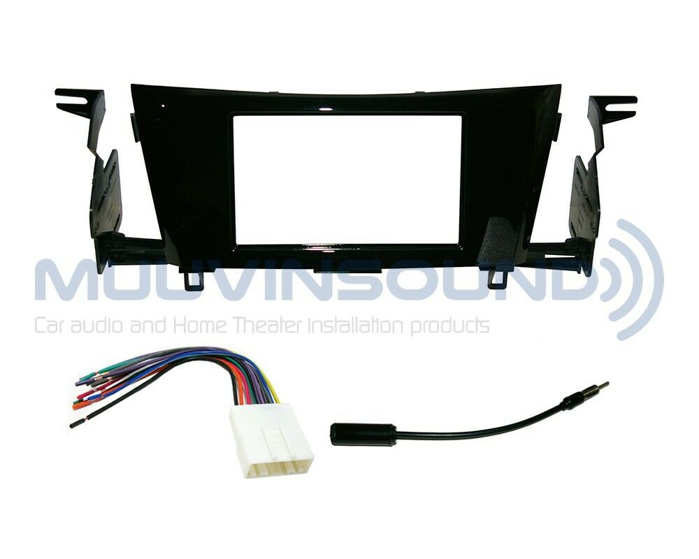 Radio Stereo Installation Dash Kit Combo 2DIN + Wire Harness + Antenna NI131