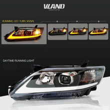 2010-2011 TOYOTA CAMRY HEADLIGHTS BLACK HOUSING LED DRL HEAD LAMP CUSTOM