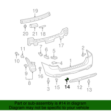 NEW FOR 08-17 Toyota Highlander Prius v Passenger Sd Bumper Sd Retainer OEM