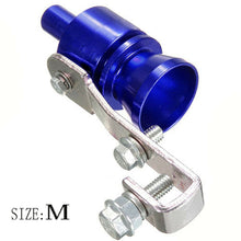 Size M Car Turbo Sound Muffler Exhaust Pipe Vale Simulator Whistle Eyeable Blue