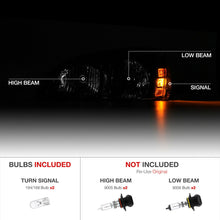 2004-2008 Pontiac Grand Prix [Sinister Black] Factory Style Headlights GXP GTP