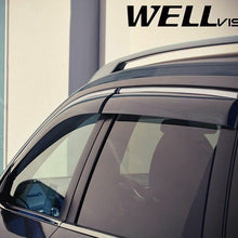 For 14-Up Nissan Rouge WellVisors CHROME TRIM Side Window Visors Rain Deflectors
