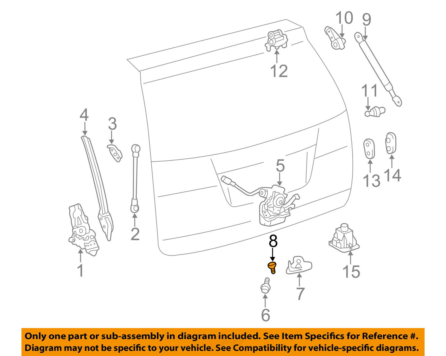 TOYOTA OEM Rear Door-Lock Striker Bolt 90148A0017