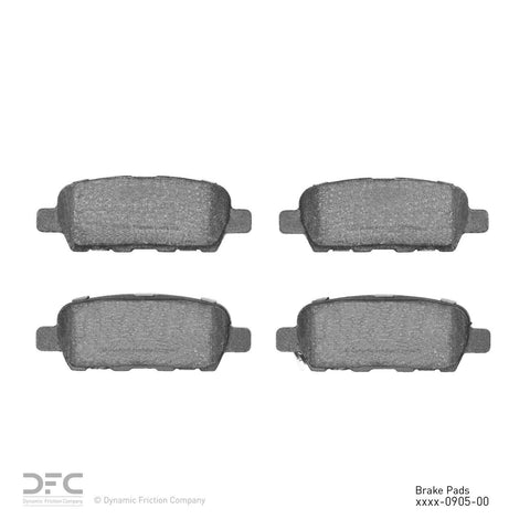 Disc Brake Pad Set-5000 Euro Ceramic Brake Pads Rear DFC 1600-0905-00