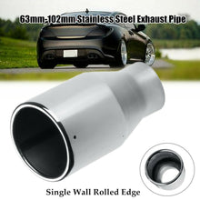 2.5" Inlet 4" Outlet Car SUV Exhaust Pipe Tail throat Muffler End Tips Universal