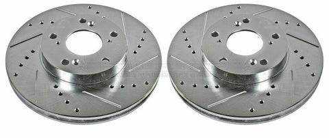 Disc Brake Rotor Set-Extreme Performance Drilled & Slotted Brake Rotor Front