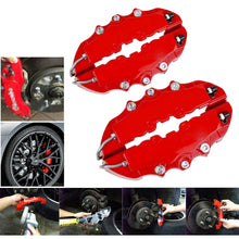 4PCS Red Color Style 3D Car Universal Disc Brake Caliper Covers Front & Rear Kit