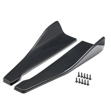 Carbon Fiber Style Car Rear Side Skirts Lip Splitter Winglet Diffuser Extension