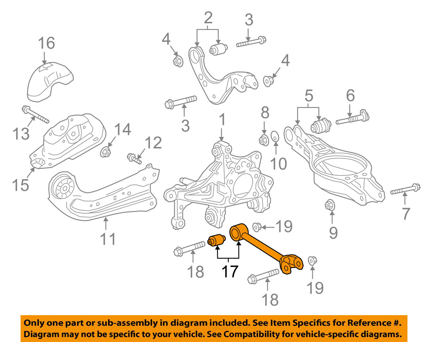 TOYOTA OEM 2018 Camry Rear Suspension-Front Cntl Arm 4871006160