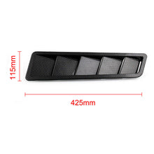 2x Carbon Fiber Look Universal Car Bonnet Hood Vent Cover Louver Air Flow Intake