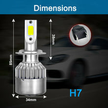 4pc H7+H7 Combo LED Headlight Bulb High-Low Beam For Benz E350 E550 2007-2009