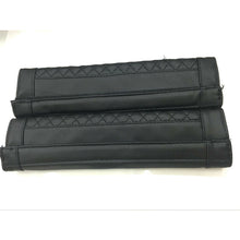 2x Car Safety Belt Covers PU Leather Seat Belt Shoulder Pad Black Accessories