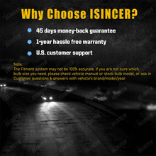 ISINCER H11 H8 H9 LED Headlight Kit high Low Beam Bulb Super Bright 6000K 4 SIDE