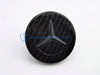Mercedes C E S Black Carbon Fiber Flat Hood Star Emblem Badge & Bracket C63 W204