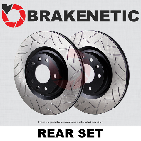 [REAR SET] BRAKENETIC PREMIUM GT SLOTTED Brake Disc Rotors BNP44207.GT