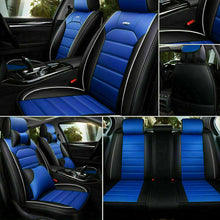 SUV Car Seat Covers Cushion Leather Front+Rear+Pillows Protector Set Interior US