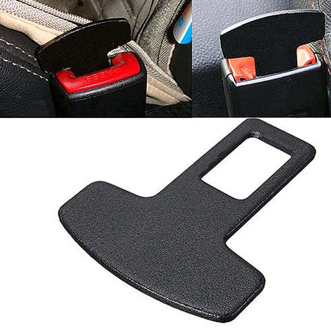 1PC Black Car Safety Seat Belt Buckle Alarm Stopper Eliminator Clip Accessories