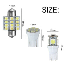 14pcs White Car LED Interior Light Package Kits For Dome Map License Plate Light