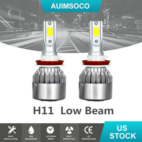 2X H11 LED Headlight Bulb Low Beam 6000K For Dodge Ram 1500 2500 3500 2012-2018