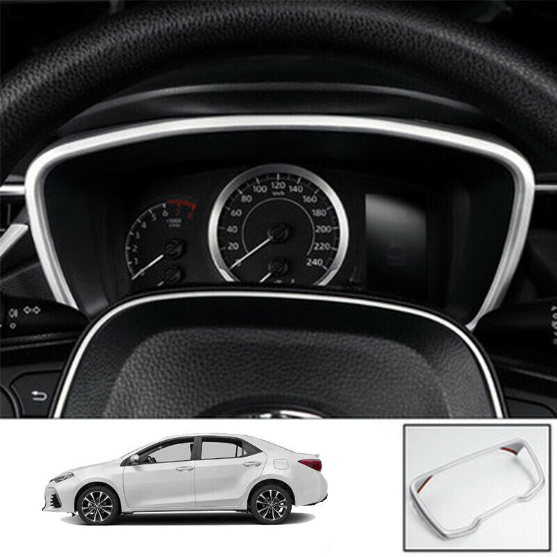 For Toyota Corolla 19-2020 ABS silver Interior Dashboard decoration cover trim