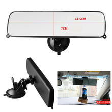 1Pcs Car Inside Flat Rear View Mirror Dash Makeup Mirror Suction Mount Universal