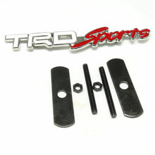 White T SPORT Sportivo RACING DEVELOPMENT Metal Hood Front Grille Badge Emblem