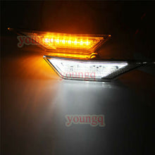 Smoked Lens LED Side Marker Light for 2016-up Honda Civic Turn Signal White DRL