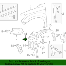 Genuine Toyota Bumper Cover Clip 52161-02020