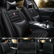 Luxury 5-Seats Car Sit Covers Sit Cushion PU Leather Protect Set Car Accessories