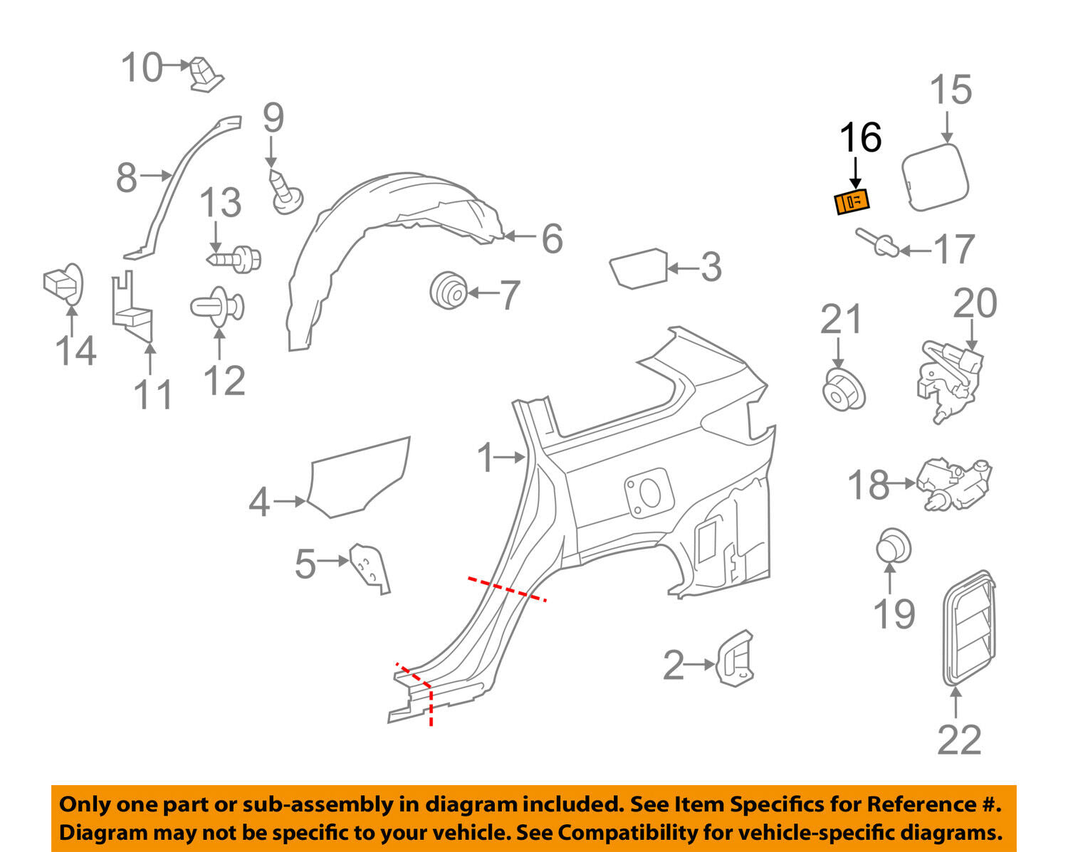 TOYOTA OEM Fuel Door-Gas Cap Hatch Spring 7736002020