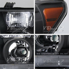 For 07-13 Toyota Tundra 2WD 4WD [TRD STYLE] Black Front Headlight Headlamp Black
